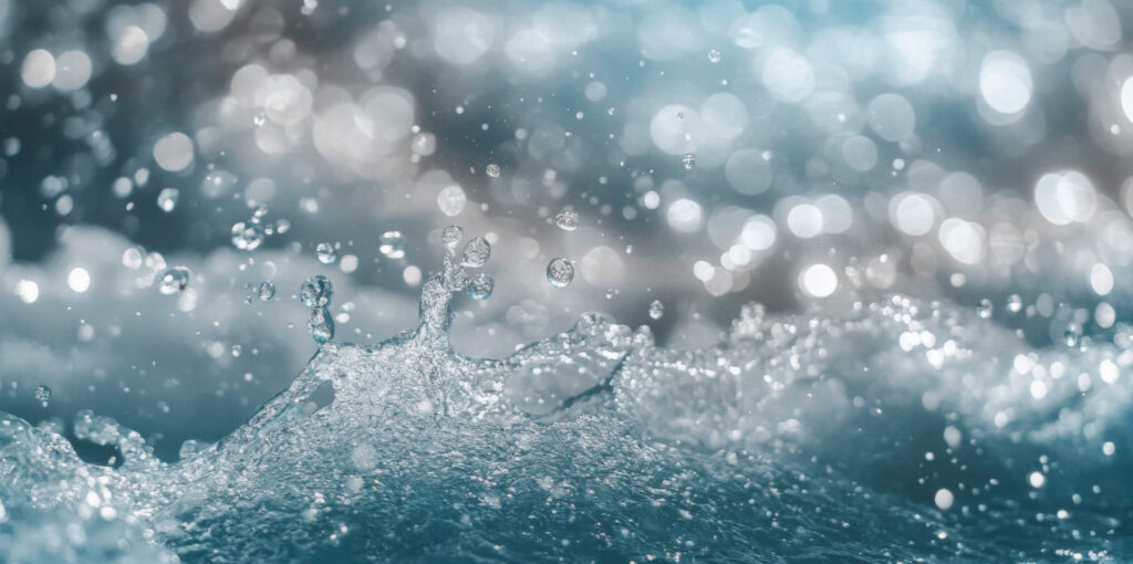 Sprudelndes Wasser